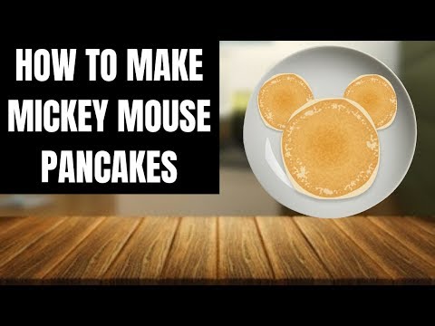HOW TO MAKE MICKEY MOUSE PANCAKES W/ MICKEY MOUSE (COOKING WITH MICKEY)