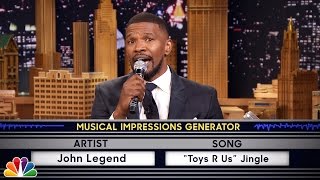 Video thumbnail of "Wheel of Musical Impressions with Jamie Foxx"
