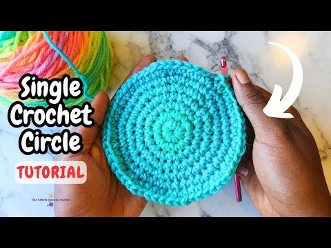 CROCHET a Single Crochet Circle 🔵 - Easy TUTORIAL for Beginners