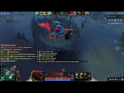 Dota 2 Patch 7.31 Bug abuse Shadow Fiend 15 minutes solo Rosh Can't hit all miss solo Rosh!