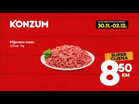 Vikend akcija u Konzumu! 30.11.-02.12.2018.
