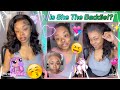 🤞🏾Free Part Lace Front Bob Wig Review! Detailed Install + Restyle Wave Curls Ft.#ULAHAIR
