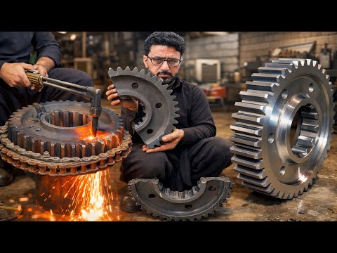  Advanced Mechanical Skill in Diagnosing and Center Joint Repair of a Damaged Caterpillar Gear