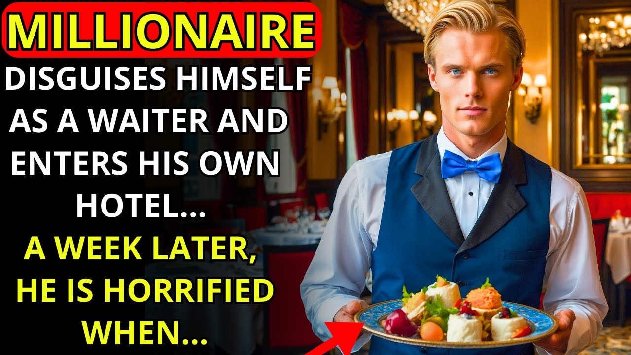 A MILLIONAIRE DISGUISES HIMSELF AS A WAITER AND ENTERS HIS OWN HOTEL... HE IS HORRIFIED WHEN...