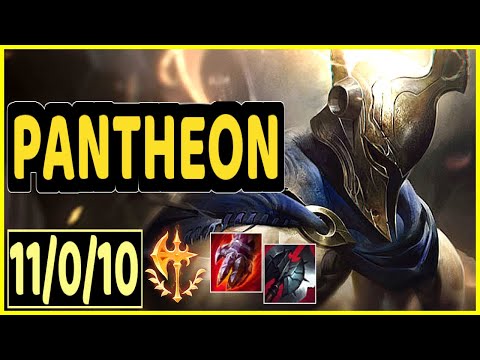 PANTHEON VS XIN ZHAO - 11/0/10 KDA JUNGLE GAMEPLAY CHALLENGER I