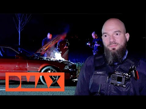 Lots of smoke! BMW exhaust system too loud? | Speed ​​Cops - Posers and speeders in the crosshair...