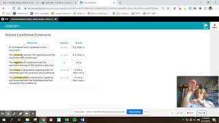 Lesson 1 5 Conditionals, Truth Values, Converse- Savvas enVision Geometry Tutorial