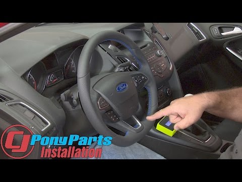 Focus ST Ford Performance Steering Wheel Black w/ Blue Stitch "2016 RS Style" 2015-2018 Installation