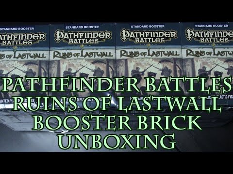 Pathfinder Battles Ruins of Lastwall Booster Brick Unboxing