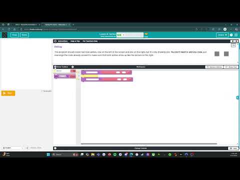 Code.org - CS Discoveries - Unit 3: Interactive Animations & Games: Lesson 8: Level 3