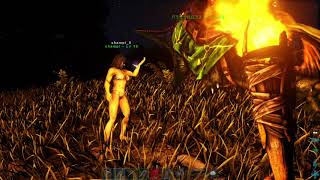 【PS4 ARK】#8 班長 ｼｬﾝﾋﾟ 夜の探索怖っ！