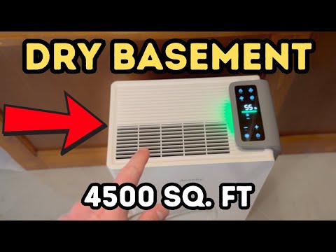 KEGIAN 4000 Sq.Ft Dehumidifier for Basement, 55 Pint Dehumidifiers for Home, Bedroom, Bathroom, Large Room, Portable Dehumidifier with Drain Hose, Intelligent Humidistat, Quiet Operation video review thumbnail