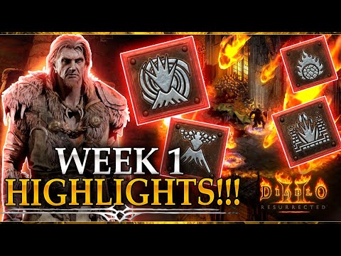 WEEK 1 Highlights !!! - TERROR ZONE and COW LEVEL Drop Highlights - Patch 2.5 - Diablo 2 Resurrected