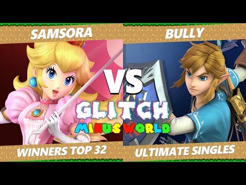 Glitch 7 SSBU - eUnited Samsora (Peach) VS  Bully (Link) Smash Ultimate W. Round of 32