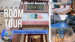 Hotel Ora in Resorts World Sentosa Singapore - 5 Star hotel Deluxe room tour