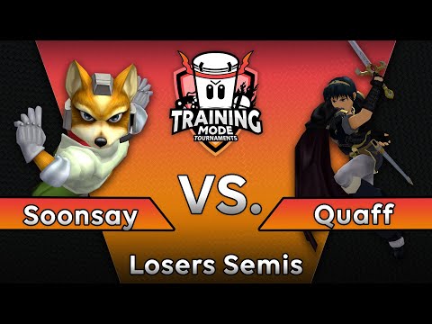 Training Mode Tournaments #13 Soonsay (Fox) vs. Quaff (Marth) - SSBM Losers Semis - Melee