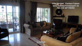 preview picture of video 'Villa for Rent in Fuengirola Mijas Golf and La Cala de Mijas'