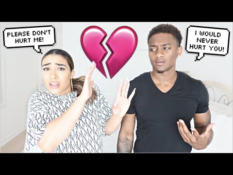 Acting Scared Of Him To See How He Reacts..