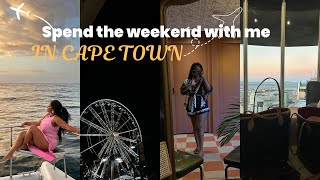 VLOG: CAPE TOWN GIRLS WEEKEND! Travels and Boat Cruise. Lunches and Dinners too