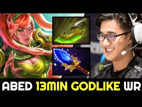ABED Windranger 13min Godlike — Insane Plays & Beautiful Shackleshot 7.28 Dota 2