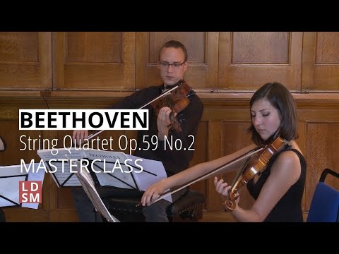 Beethoven String Quartet Op.59 No.2 'Razumovsky' | LDSM 2014 masterclass with The Vogler Quartet