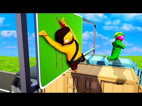 We Got DESTROYED by a Road Sign - Gang Beasts (Funny Moments)