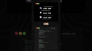 Create a STUNNING Neon Cyberpunk Theme Selector UI with HTML & CSS