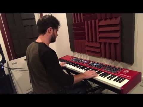 Trying out some new sounds on the Nord Stage 3!