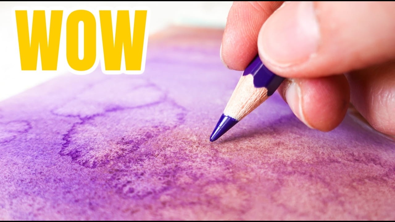 Watercolor Pencils Can Actually Do This ?!