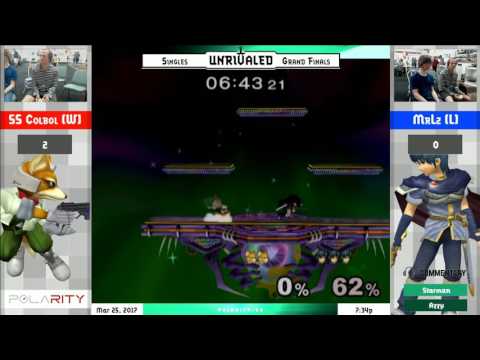 Unrivaled 6 Melee - Mrlz (Marth) vs SS Colbol (Fox) - Grand Finals