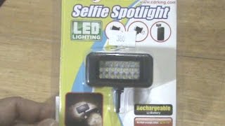 Deaf JSP explained about Selfie Spotlight LED Lighting for tablet and smartphone