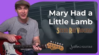 Mary Had A Little Lamb - Stevie Ray Vaughan (Guitar Lesson ST-343) SRV Blues Texas