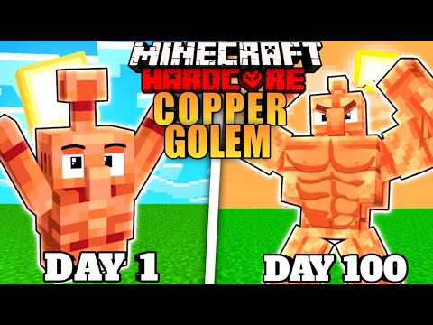 I Became a Copper Golem for 100 Days!? 😱 | Dash Empire Minecraft