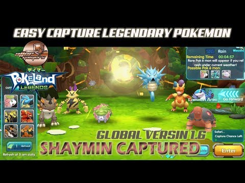 POKELAND LEGENDS: CAPTURED LEGENDARY POKEMON SHAYMIN (LAND FORM)