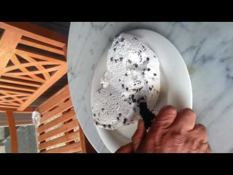 Styropor Brandversuch 1  mit 700° grad