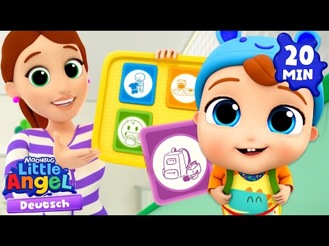 Fertigmachen für die Schule 🎒 Kinderlieder mit Klein Joni | Little Angel Deutsch