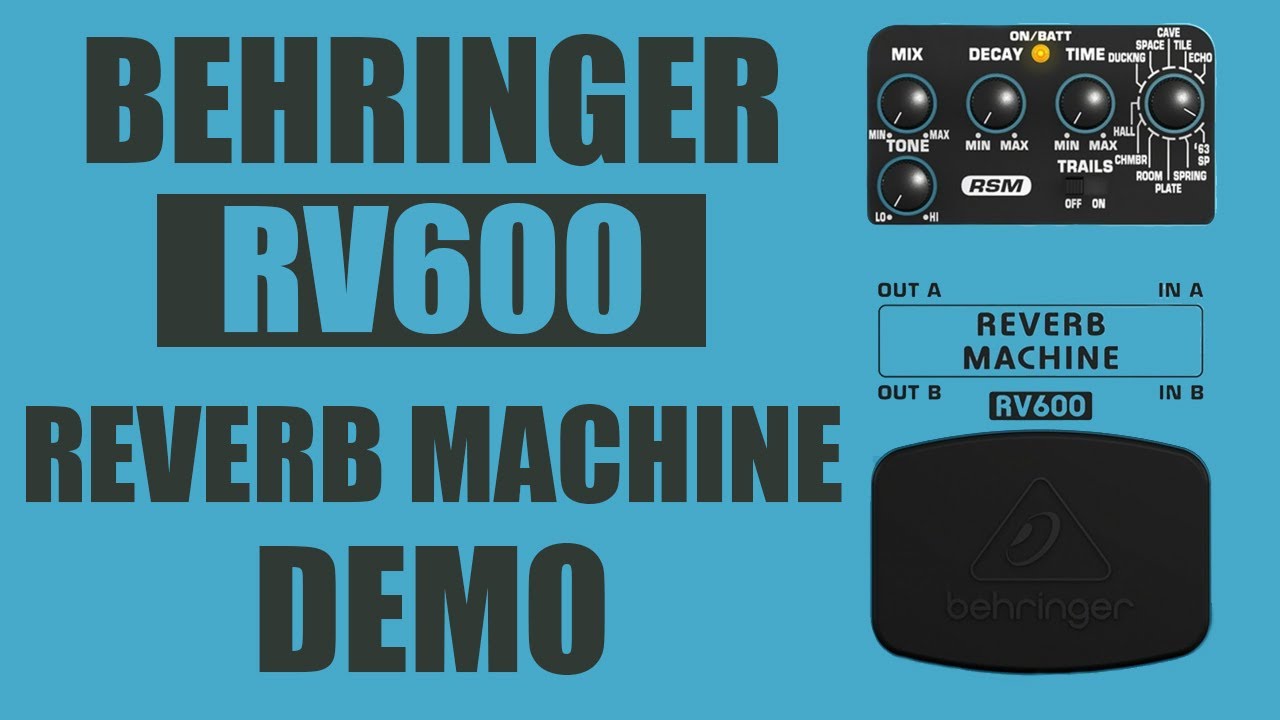 Behringer - RV600 Reverb Machine - Stereo Demo