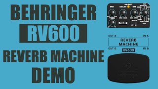 Video thumbnail for Behringer - RV600 Reverb Machine - Stereo Demo by Ryan Lutton