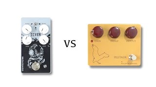 Video thumbnail for Chuck Pedals Diver Fuzz vs Pelican Noiseworks Pelitaur by shnobel