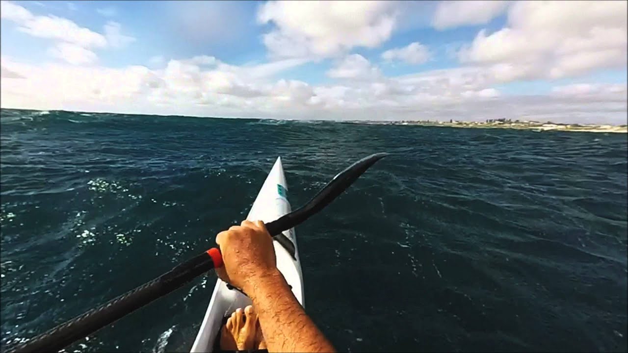 Extreme Perth Downwind Surfski Paddle on my Fenn Elite S - Cottesloe to Sorrento 31/01/16