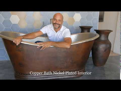 Bathtubs Copper , Brass and solid surface tubs