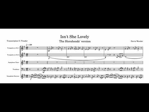 Isn't She Lovely - The Hornheads (transcription)