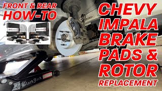 Chevy Impala Front & Rear Brake Pads Plus Rotors Replacement How-To