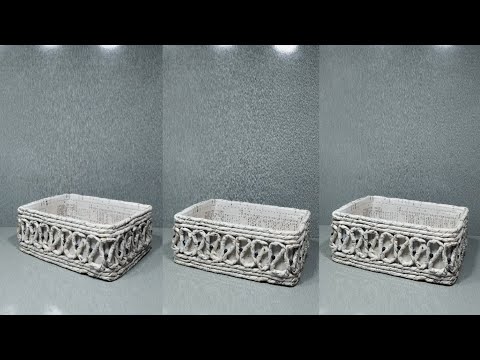 Amazing!!!A large storage basket with newspapers|DIY multi storage basket|