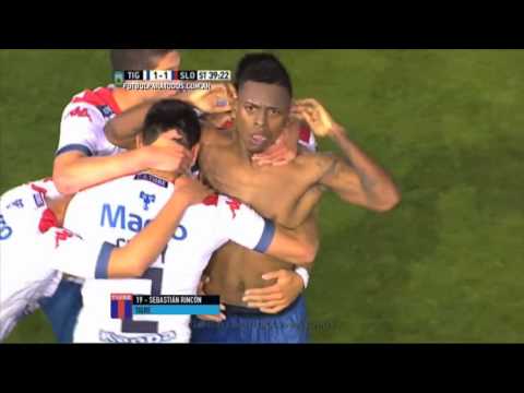Gol de Rincón. Tigre 1 - San Lorenzo 1. Fecha 26. Primera Division 2015. FPT.