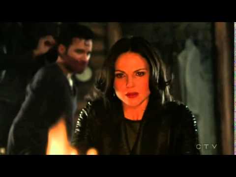4X16 Regina talks through Snow & tells them Gold's back