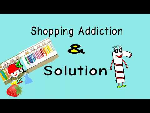 Shopping addiction and solution animated