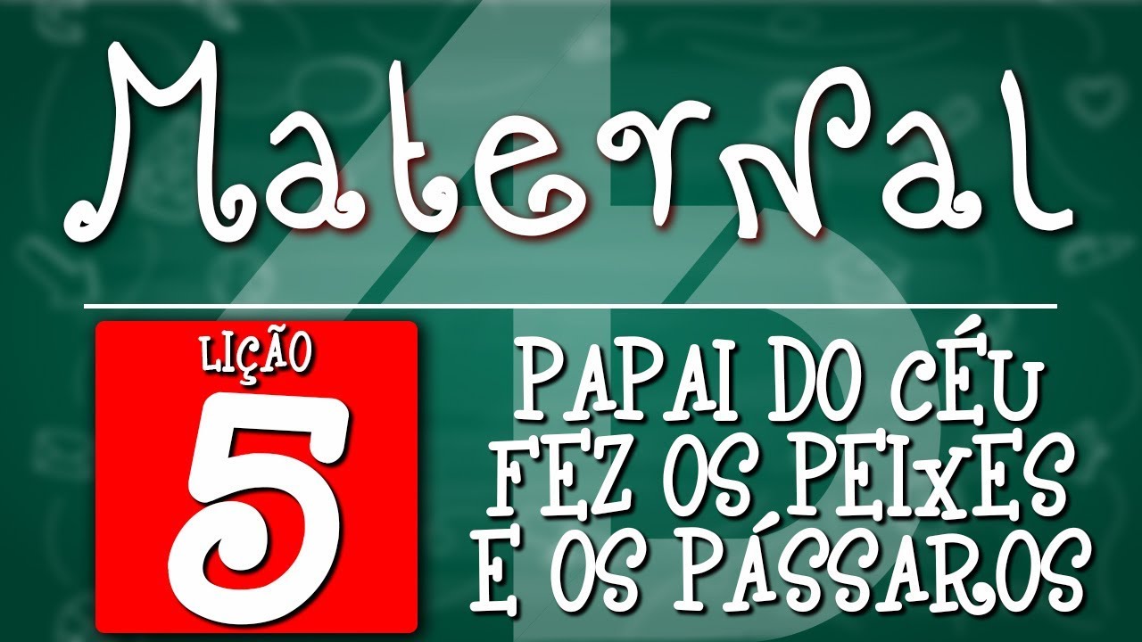 Papai do céu fez os peixes e os passáros