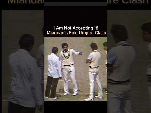 Javaid Miandad umpire fight #cricket #cricketshorts #cricketlover #cricketnews #shorts