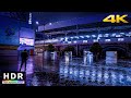 【4K HDR】Walk in Heavy Rain at Night in Tokyo, Japan #ASMR